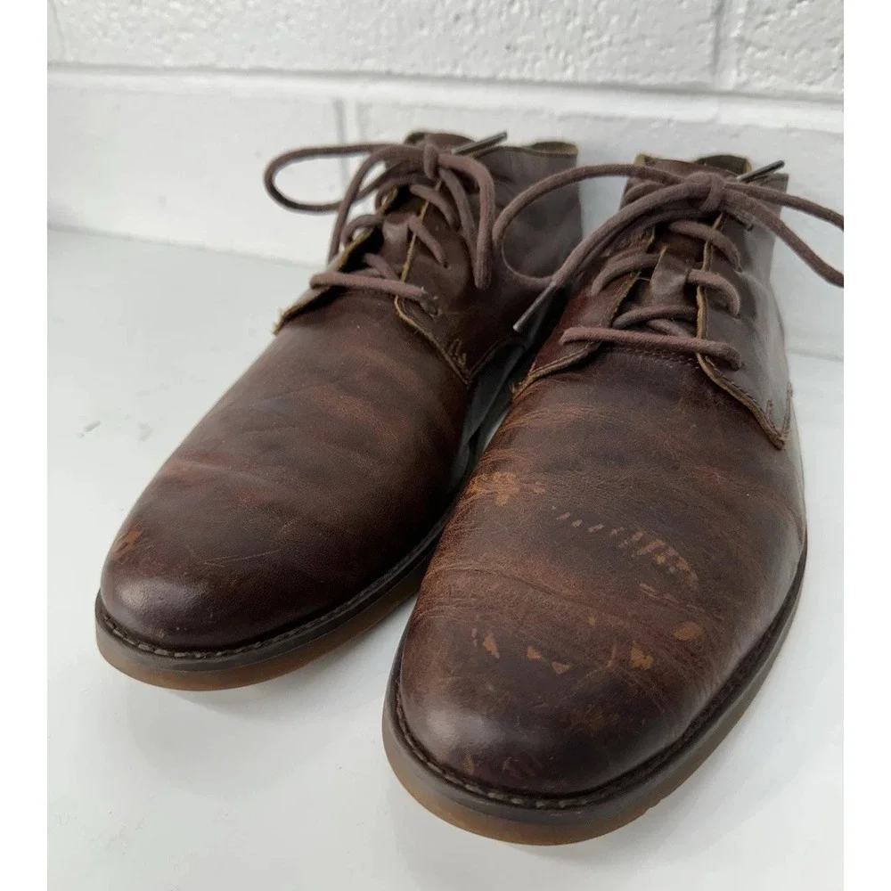 Timberland Yorkdale Brown Leather Lace Up‎ Chukka Boots A22GK Men's Size 9